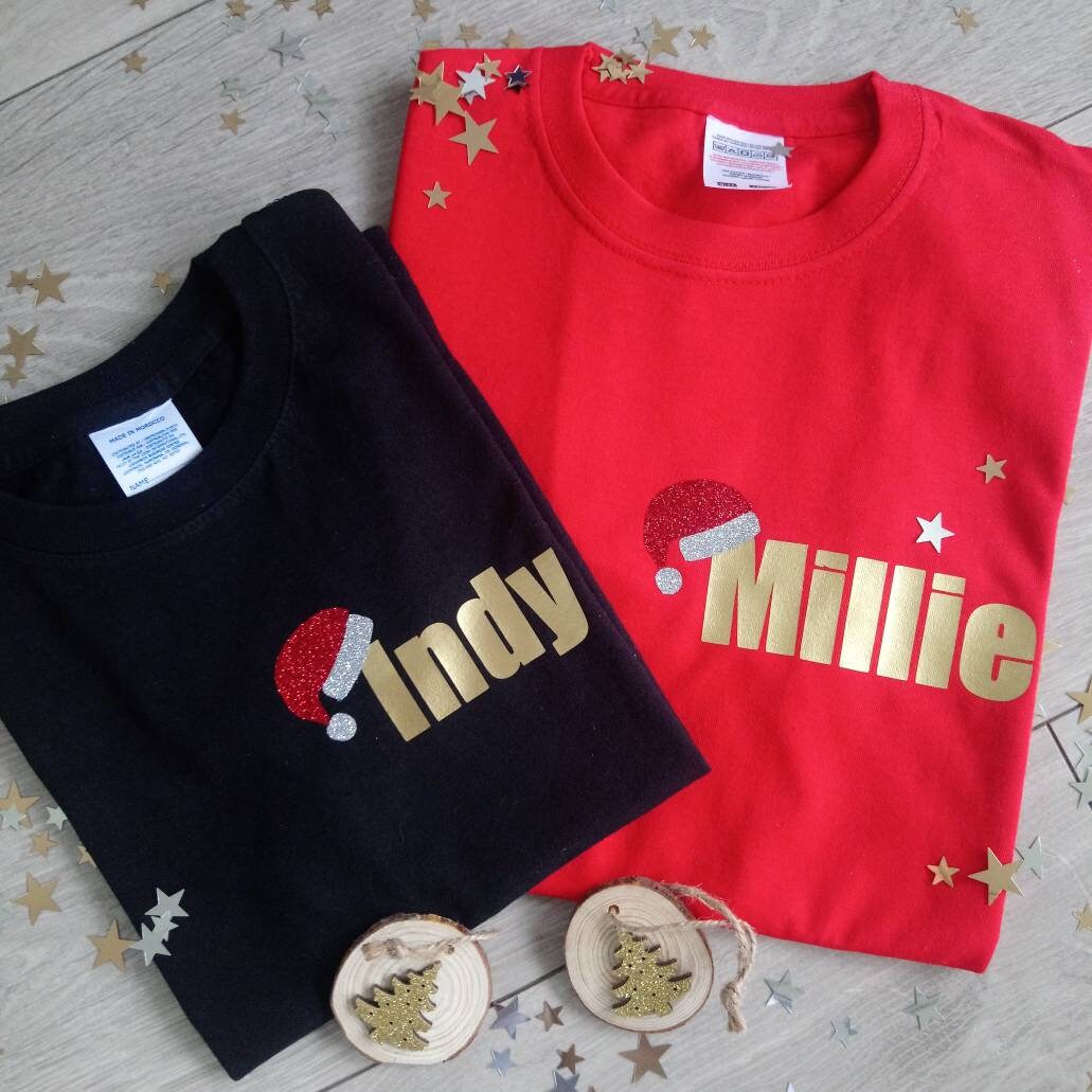 personalised christmas tshirts