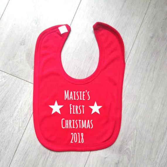 first christmas bib