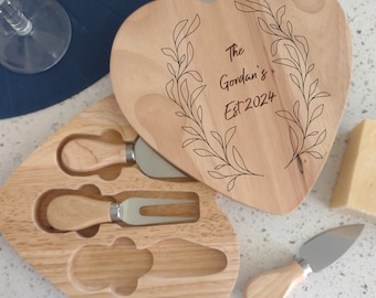 Personalised Cheese Board, Family Cheeseboard, Wedding Gift, New Home Present, Gift For cheese Lover