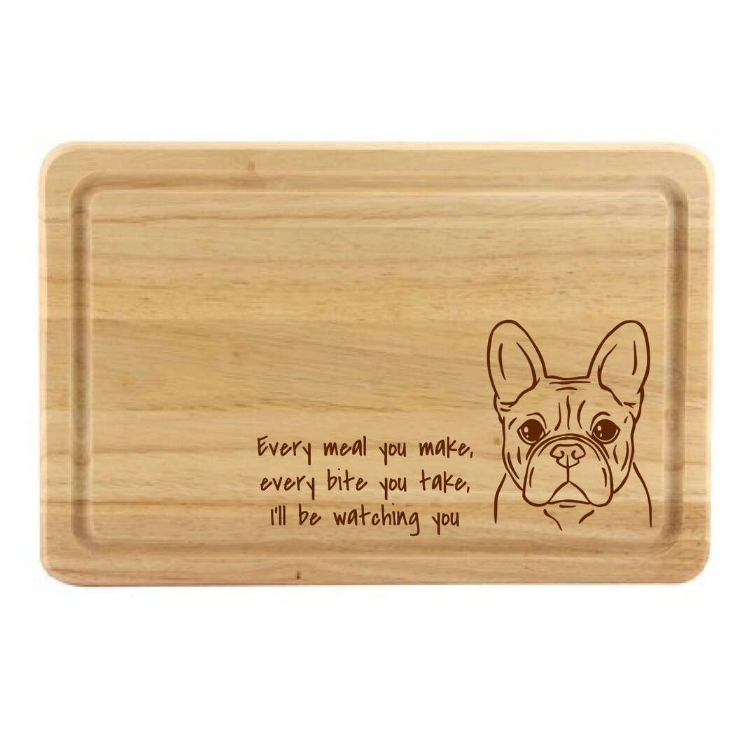 French Bulldog Chopping Board Serving Board Gift, Frenchie Gift