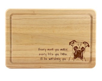 Boxer Chopping Serving Board Gift, Boxer Gift, Boxer Present, Dog Lover