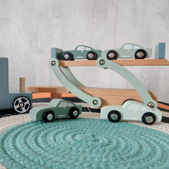 Wooden Personalised Car Transporter Lorry, Kids Vehicle Toy, Christmas  Gift, Birthday Present 