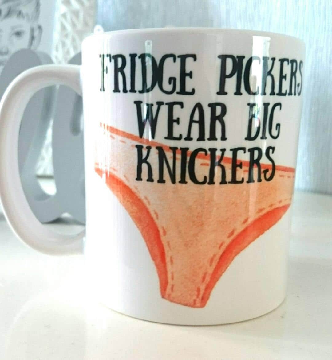 Fridge Pickers Wear Big Knickers Magnet Diet Gift Pants Funny
