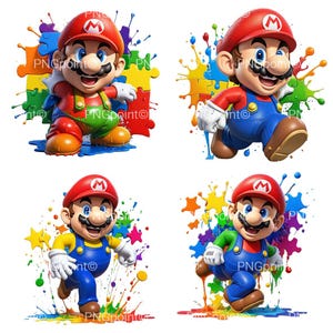 Super Mario Bundle png, Immagine di Mario, Mario Arcobaleno, Mario Autismo png, Immagine Arcobaleno