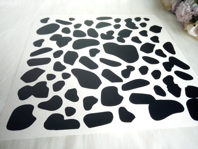 200 Dalmatian Skin Vinyl Decal Stickers Animal Print Wall Etsy