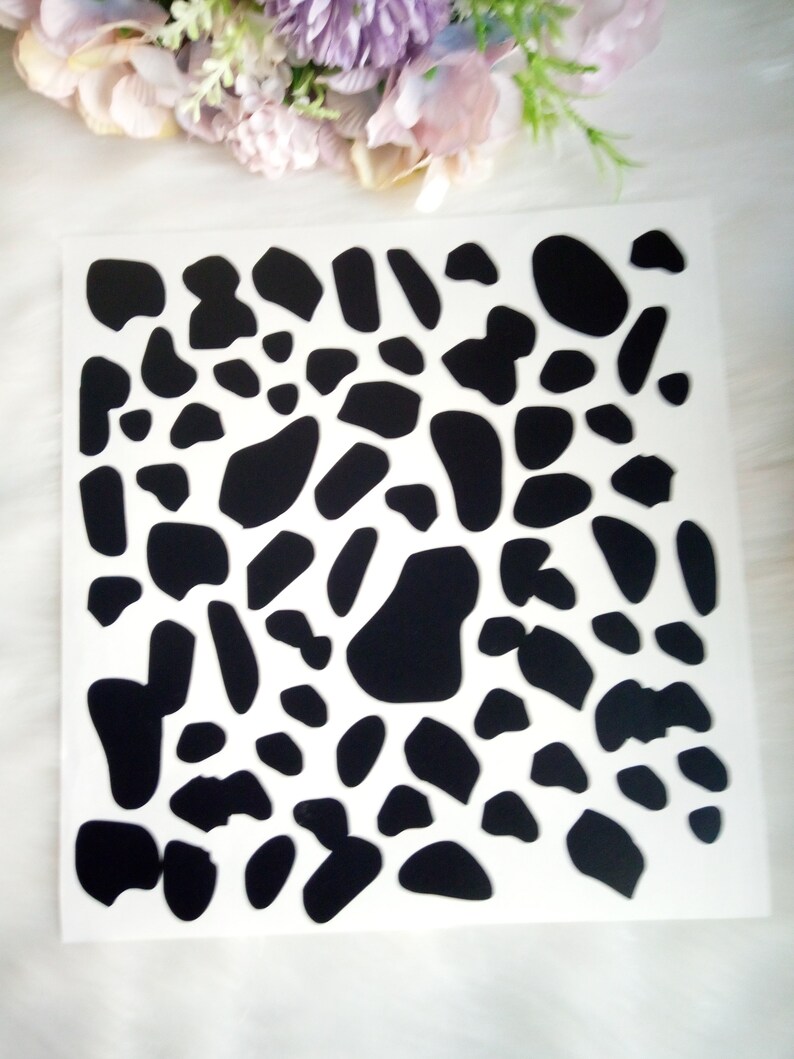 200 Dalmatian Skin Vinyl Decal Stickers Animal Print Wall Etsy