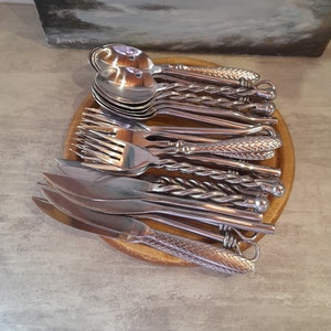 6本のフォーク - テーブルフォーク、フランスのカトラリー - 金属製