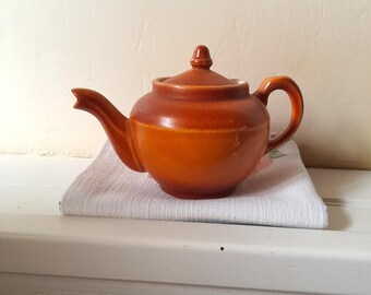 Teiera francese vintage in ceramica grigia – Tè per una persona, set da tè rustico in ceramica