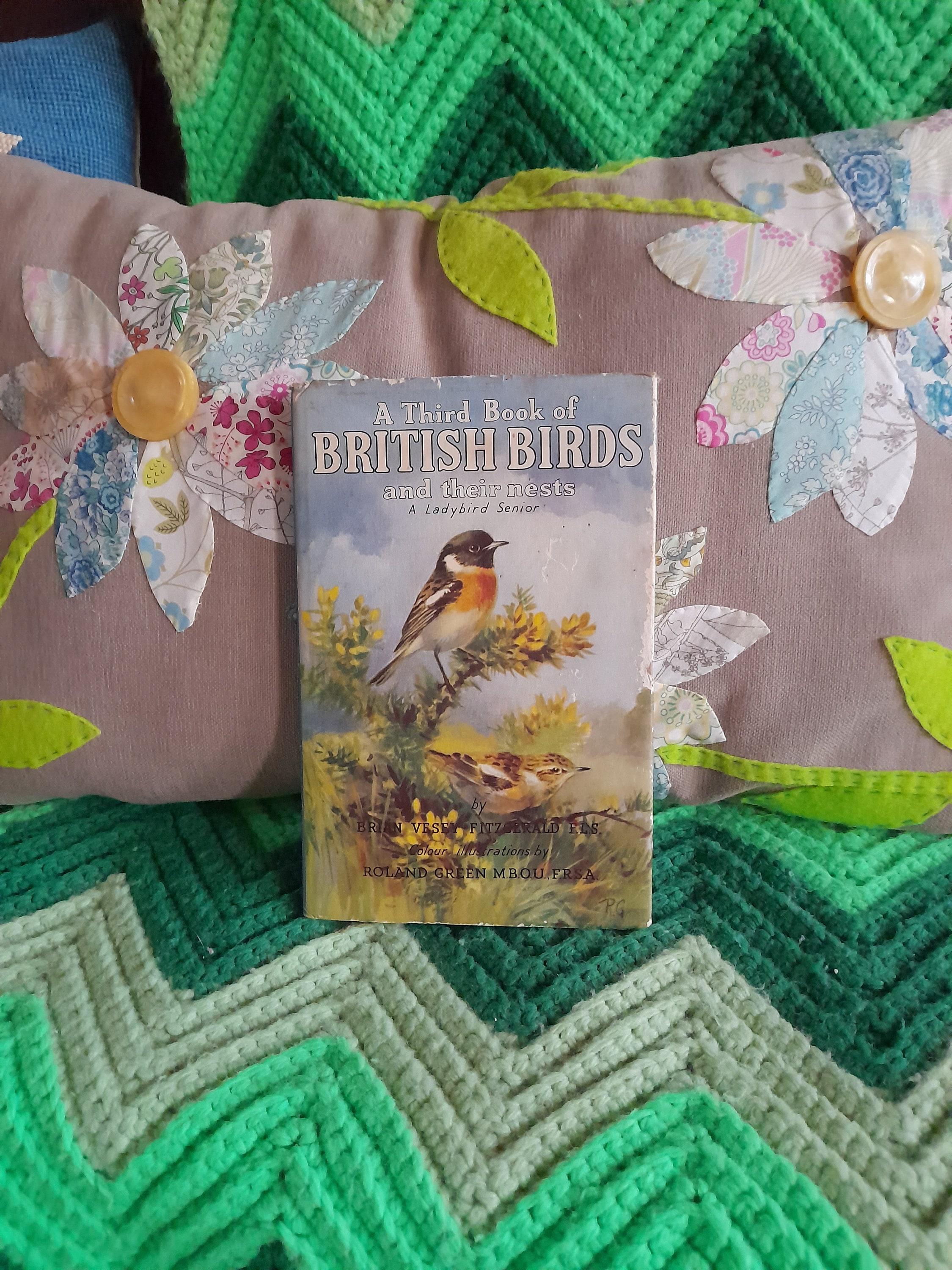 A Third Book of British Birds and their nests, vintage childrens' book,ornithology, Ladybird,hardback,English language, colour illustrations