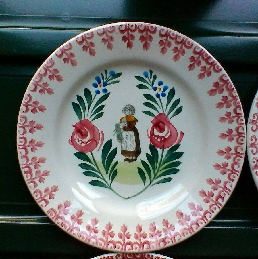 Ensemble Saisissant de 6 Assiettes à Thé - Français Moulin Des Loups Hamage Nord ou Dessert