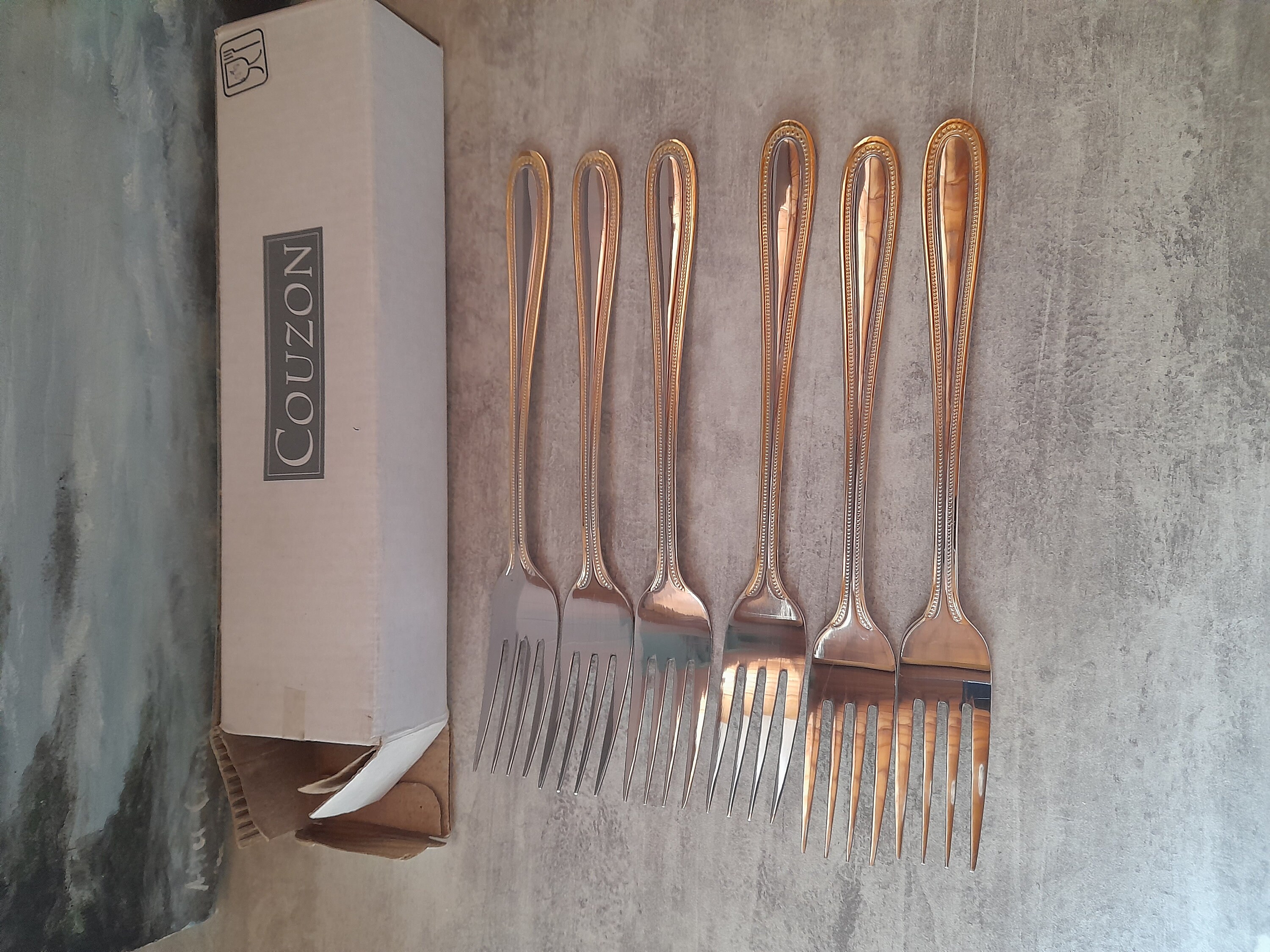 Jean Couzon フランス製 高級ヴィンテージカトラリーセット（29点） Jean Couzon Set of 18 Pieces of Cutlery, 6 Knives, 6 Forks, 6 Tea