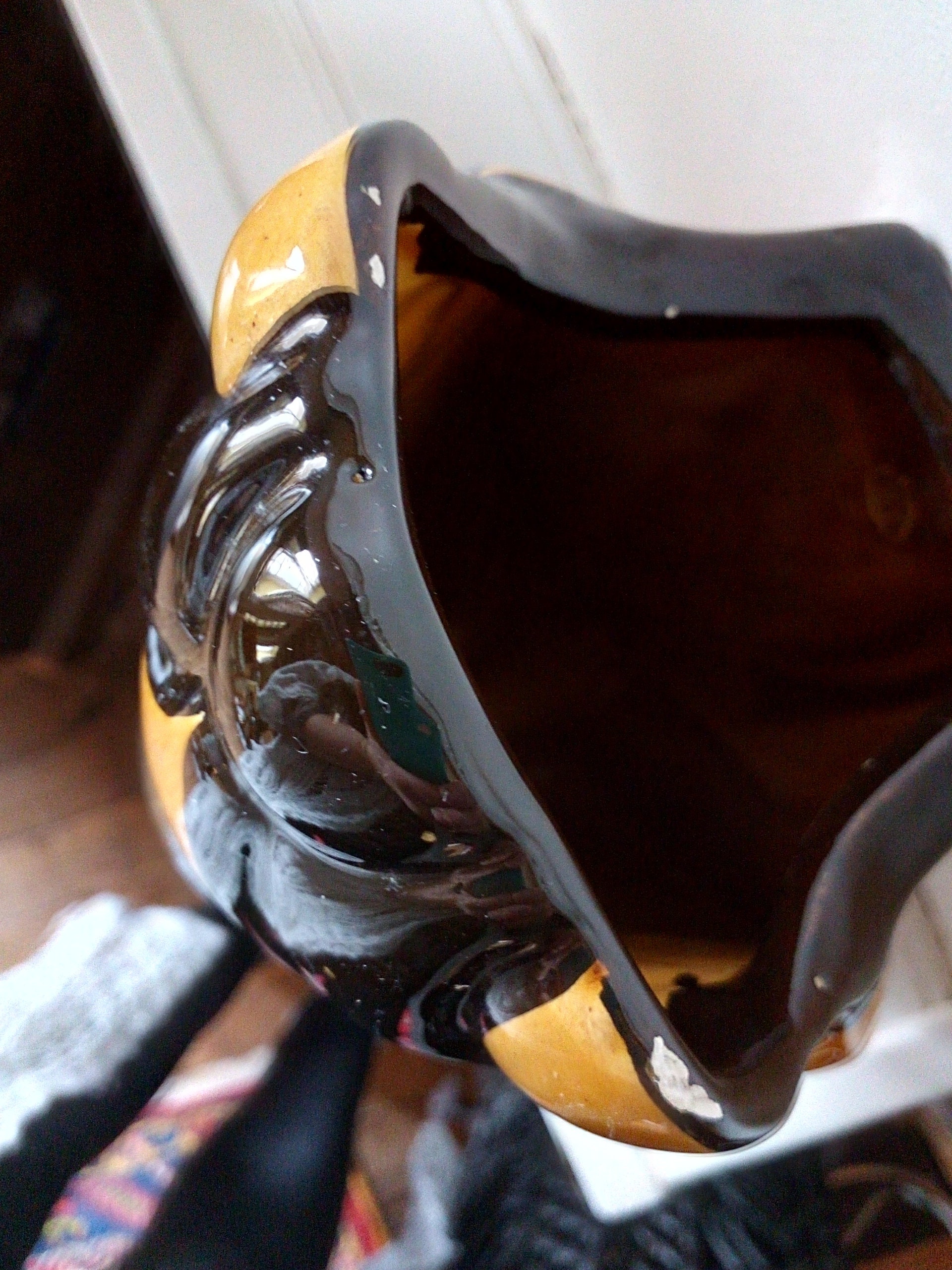 Large Cicada - Ceramic Posy Wall Vase/ Decoration - French Vintage