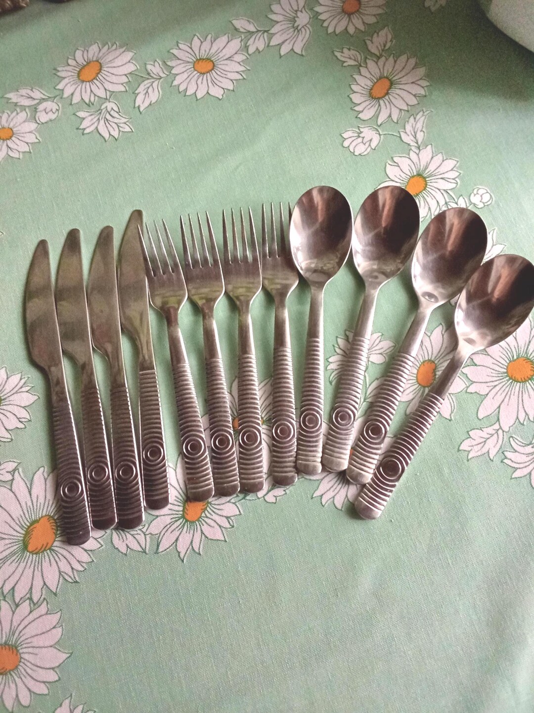 iwaki famiet 食器セット フランス製 20個 Ikea Vinjett Cutlery, Set of 12 Pieces, Vintage 1980s, 4 Knives, 4