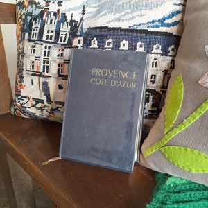 Reiseführer der Provence, Reiseführer in französischer Sprache, lesverschluss bleus, 1964, gebunden, 763 Seiten, Frankreich, Routes, Reiseführer, Landkarten