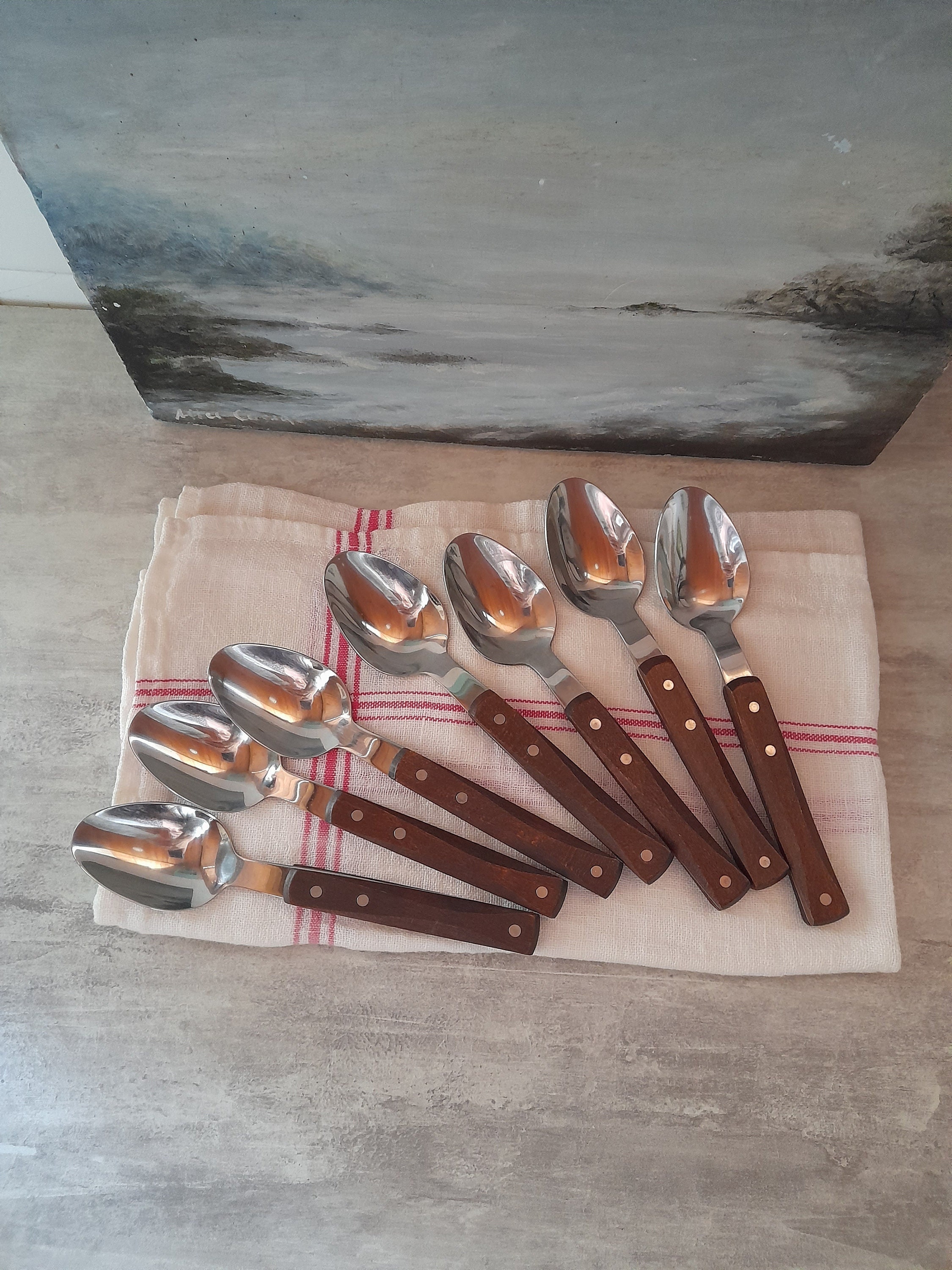 Wood handle cutlery - Etsy 日本