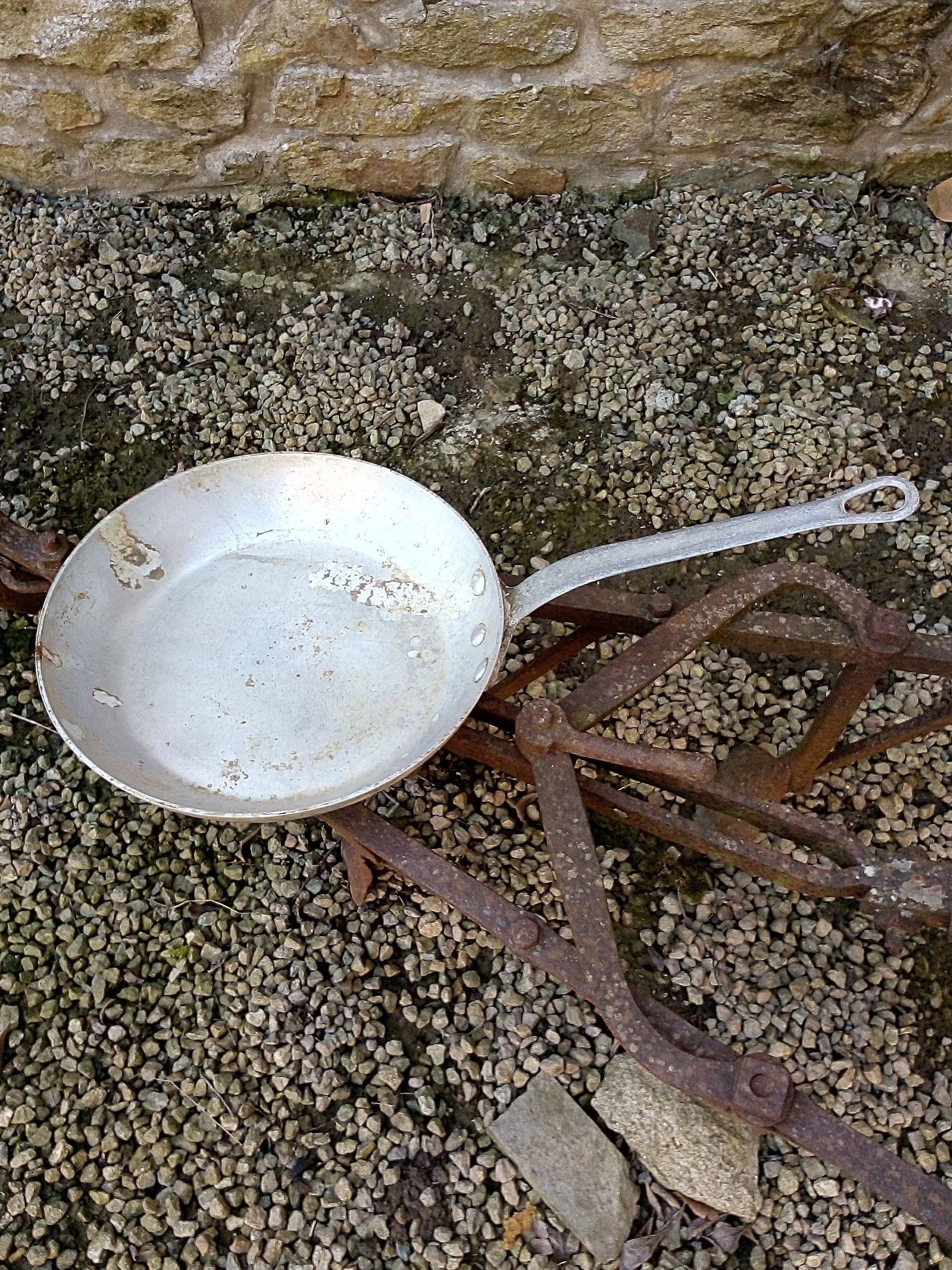 Vintage Français Métal - Rouillé Décoration de Cuisine