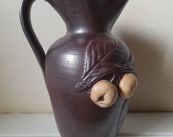 Broc à Cidre En Grès Blanc 1L - Fait Main En Normandie Par Poterie Turgis, Pichet Traditionnel