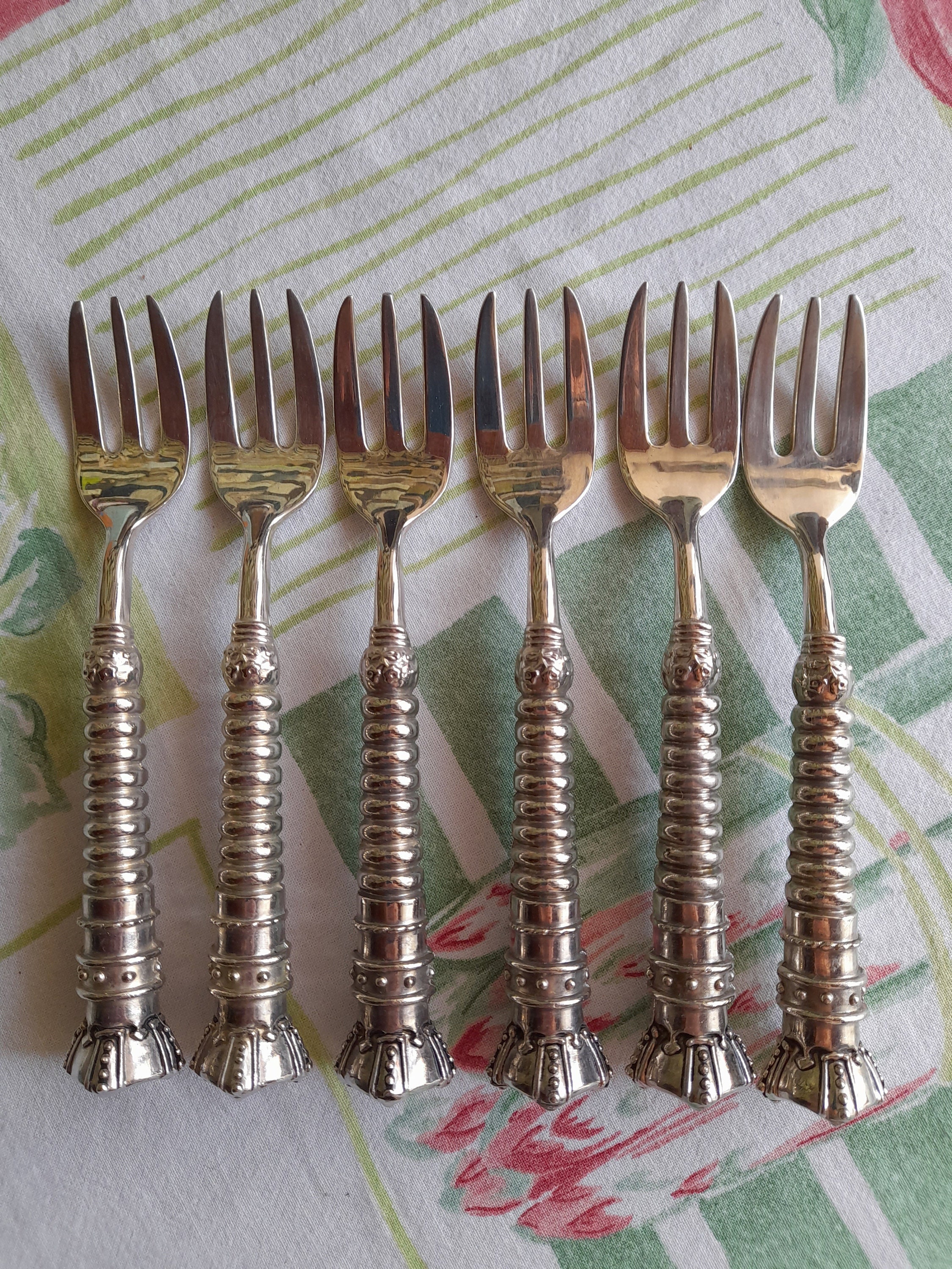 7 Vintage Bronze and Porcelain Fruit Knife, German Stahl Bronze, Meissen  Style Porcelain Handle, Small Knife, Flatware, Cutlery Butter Knife 