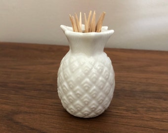 Bone China Pineapple, Pineapple Toothpick Holder, Pineapple Bobby pin holder, Pineapple candle holder, vintage china pineapple