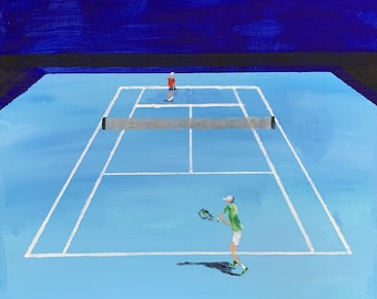 Social Distancing Tennis fine art print UK *last few remaining*