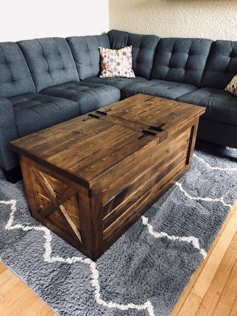 Farmhouse Storage Coffee Table Free
