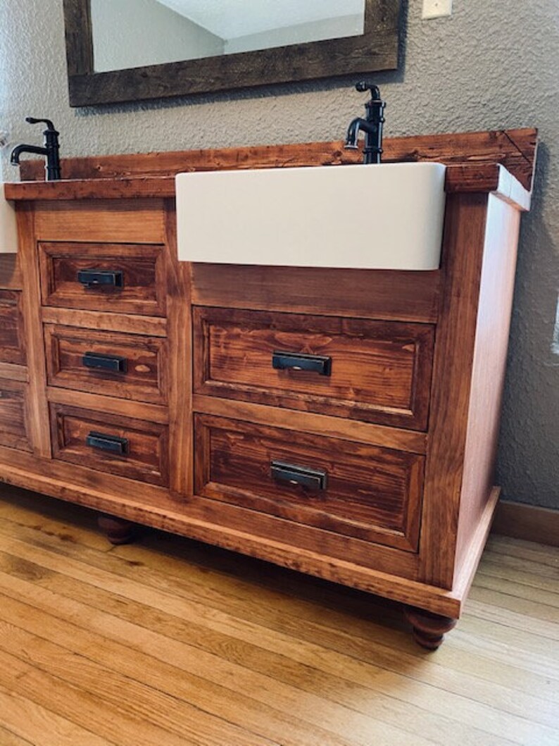 Apron Sink Vanity Etsy