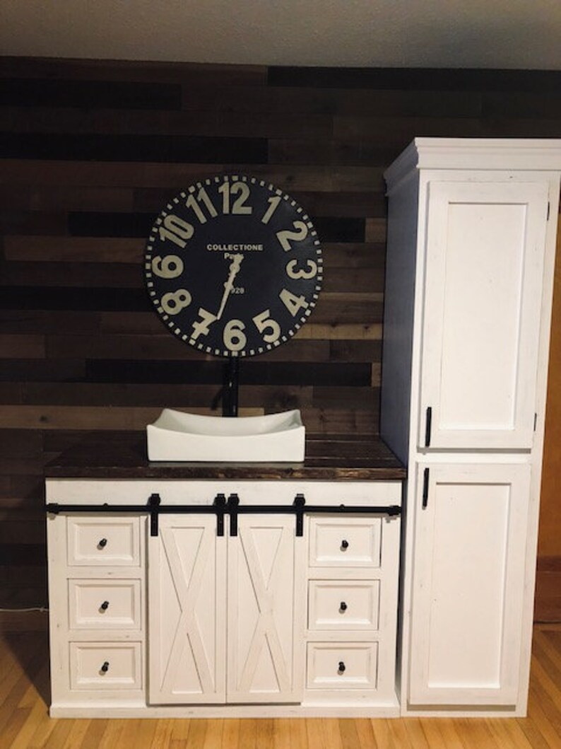 Barn Door Bathroom Vanity Free Image 0