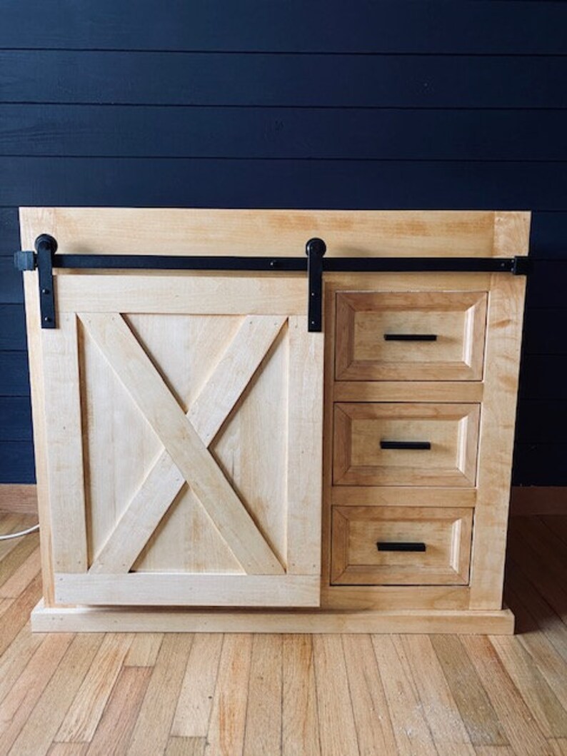 Barn Door Bathroom Vanity Free Shipping Etsy Barn Door Bathroom Vanity Free Shipping Etsy