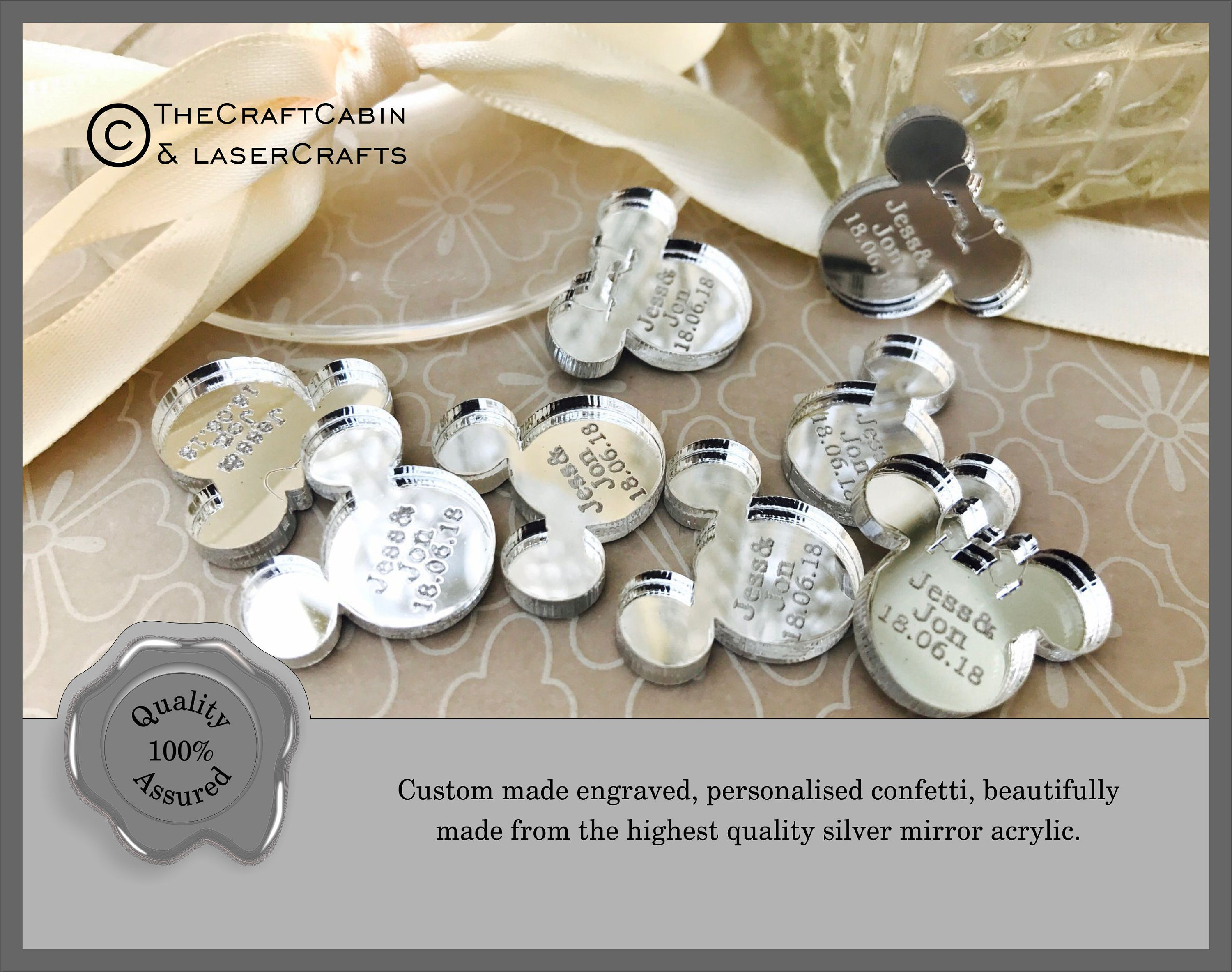 Personalised Custom Confetti Wedding Favours Mr Mrs Table Etsy