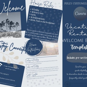 Vacation Rental, AIRBnb, VRBO, guest vacation welcome book.