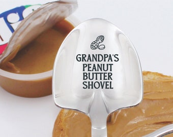 Peanut Butter Shovel Custom Name Spoon, Novelty Gift, Christmas Stocking Stuffer, Unique Funny Birthday Present, Peanut Butter Lovers Gift