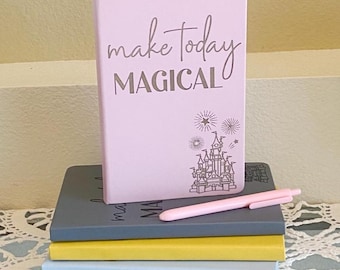 Magical Castle A5 Journal Notebook: Personalized Theme Park Diary