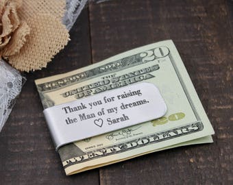Money Clip Dad Wedding gift from The Groom,Idea Gifts Present for Man Dad Father Father of The Bride Thank you for raising the women of my dreams/ ,Wedding Gift