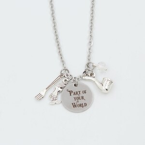 Little Mermaid Engraved, Part of Your World, The Little Mermaid inspired Ariel necklace, Disney Princess Ariel Necklace, Disneyland