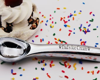Dads or Custom Name Ice Cream Scoop Great Christmas gift for an Ice Cream Lover Gift for Dad Custom engraved Ice Cream Scoop
