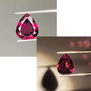 3.50cts Fabulous Unique Very Rare Hard To Find 100% Natural Ultra Fire Enchanting Color Change Pyrope Garnet Gorgeous Pear Tanzania Gems L20