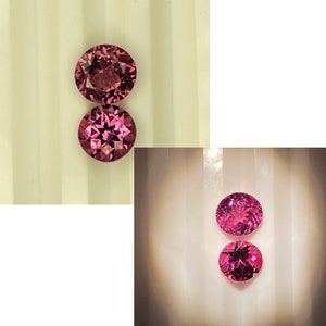 3.35ct Sparkling Rare Hard To Find 100%Natural Dazzling Ultra Fire Color Change Garnet Red To Purple 7mm Round Set Tanzania Genuine Gem Lot9