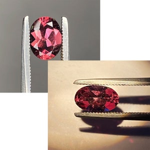 2.20cts Fabulous Rare Hard To Find 100%Natural Ultra Fire Color Change Garnet Brownish To Purple Oval Tanzania Genuine Gem For Jewelry Lot.6