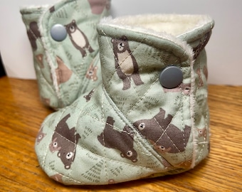 Sewcial Infant - Toddler Baby Bootie Slippers Shoes Boots Sewing Pattern * Instant Download * EASY