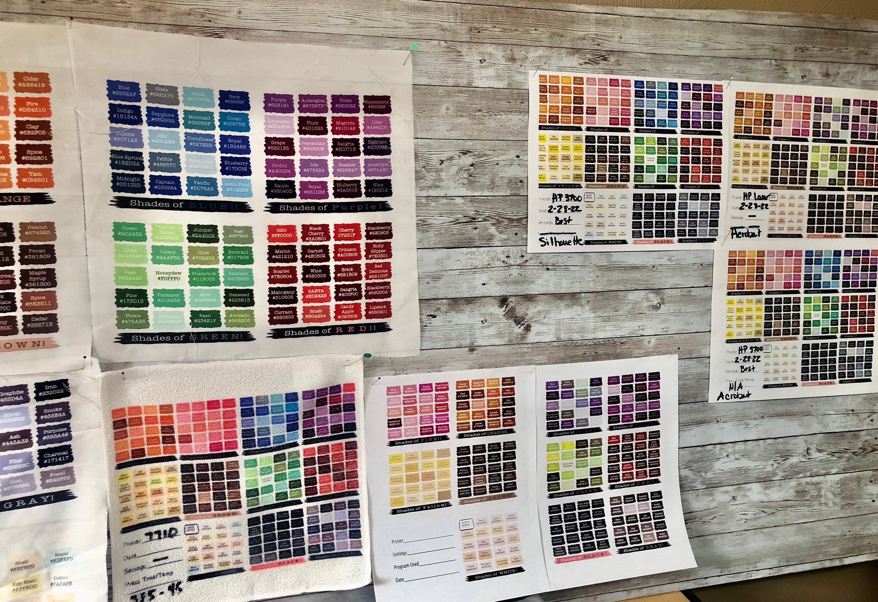 Stone Color Code Sublimation Printable Sublimation Color Chart 1000x1500