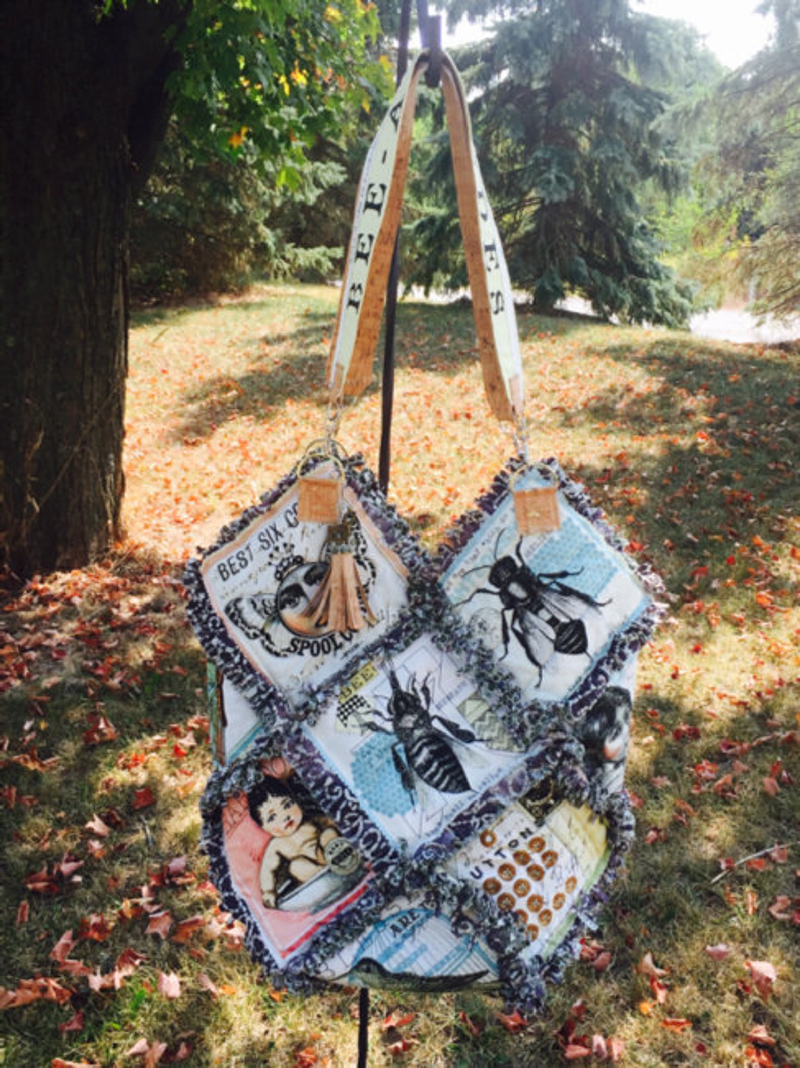 Panel Rag Quilt Rag Quilt Tote Bag Sewing Pattern – Panel Design (instant Download PDF ...