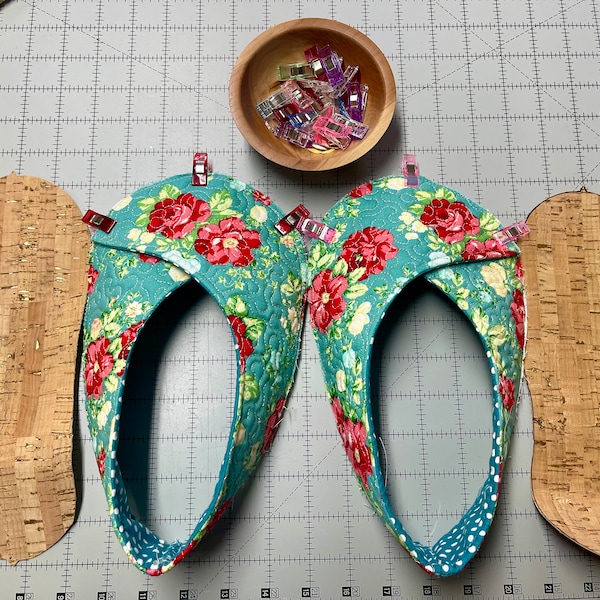 Wrap & Roll SLIPPERS Sewing Pattern * Quilted Kimono Style House Shoes * Instant Download  * Step by Step Pictures * SEWcial Bee * Sew Today