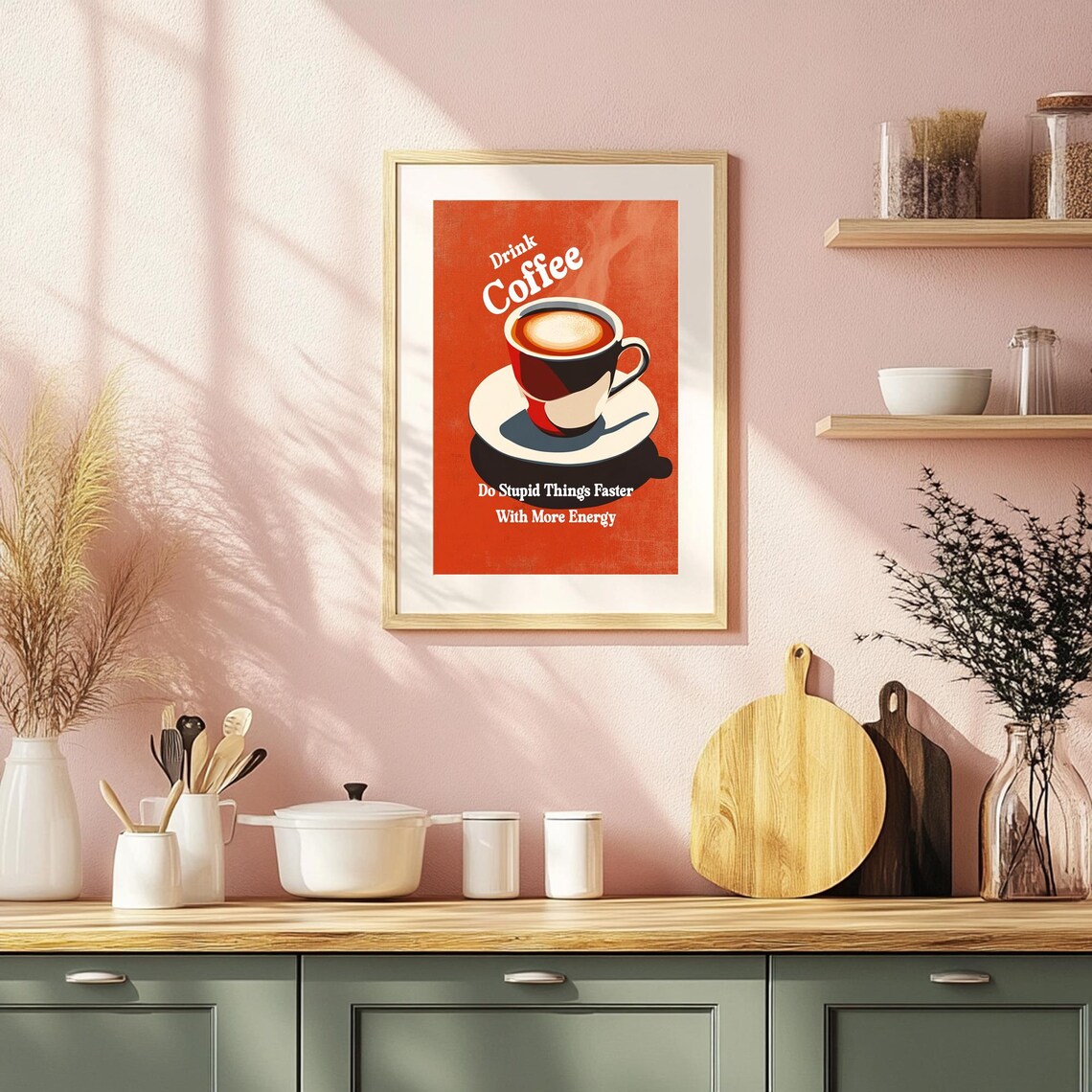 SignMission 8 X 12 In. Coffee, Do Studid Things Faster With More Energy Decal Drink