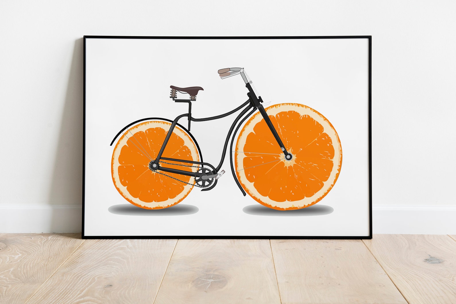 Kitchen Landscape Wall Art Orange Art Print Orange Etsy