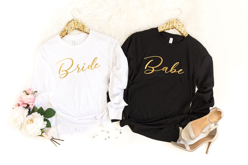 bridesmaid long sleeve shirts
