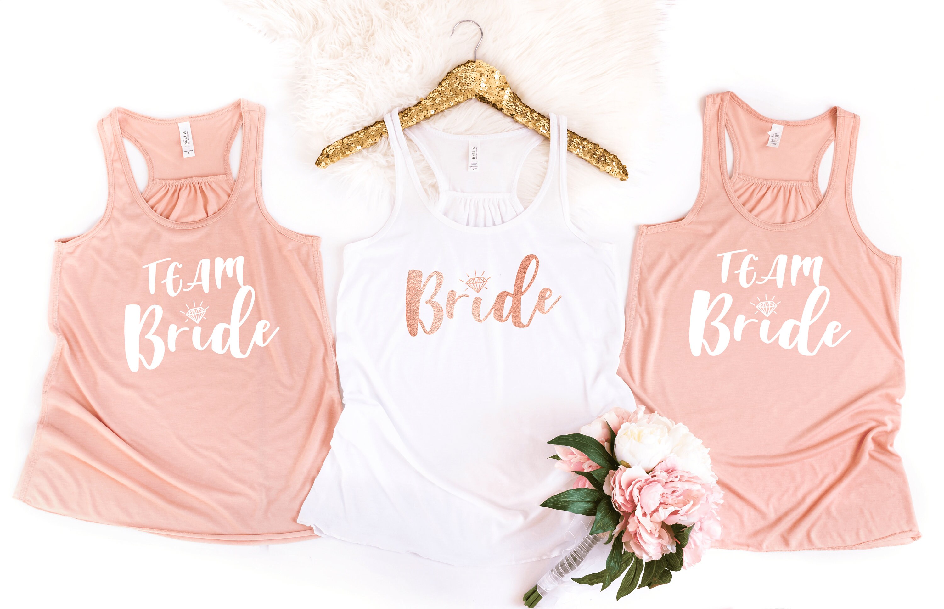 team bride tank tops