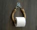 Toilet Paper Rope Holder..Industrial decor..Toilet Roll Holder..Jute Rope Nautical Decor..Bathroom decor..Towel Holder 