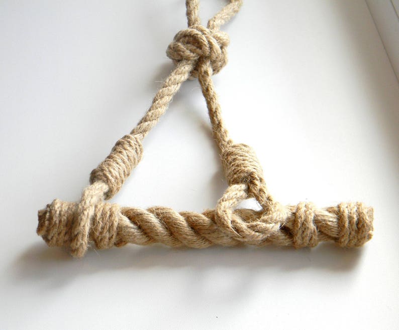Towel Holder Jute Rope..paper Towel Holder..nautical Decor Etsy
