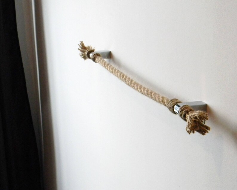 Towel Holder Jute Rope..Towel rack..Decor for Bathroom or Etsy