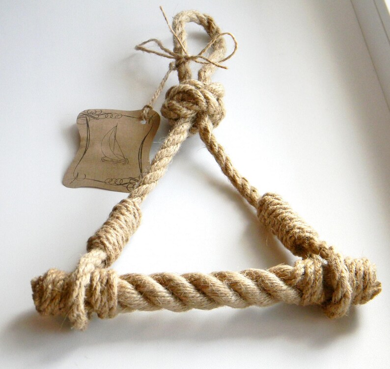 Towel Holder Jute Rope..paper Towel Holder..nautical Decor Etsy